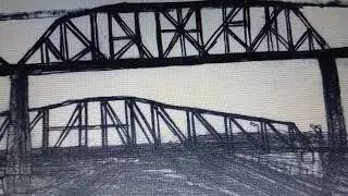 Burlington Northern & Santa Fe Railroad Swing Bridge (removed) Alton, Illinois 