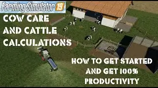 Farming Simulator 2019 XBOX: Уход за коровами и расчеты для крупного рогатого скота