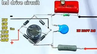Схема управления светодиодами All Watts Mcpcb 3W 6W 9W 12W 24W 48W Auto Volt Bulb Drive Project