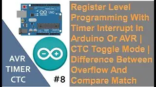 Register Level Programming | AVR Timer Programming Difference Between Overflow And CTC Mode #8