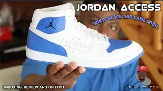 JORDAN ACCESS WHITE/BLACK/GAME ROYAL(UNBOXING, REVIEW AND ON FOOT)