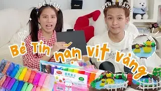 Nghịch đất sét tự khô cùng bé Tín Nguyễn và Bình Đặng