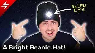 Ночное видение? Эта шапка-бини оснащена встроенным фонариком с 5 светодиодами!