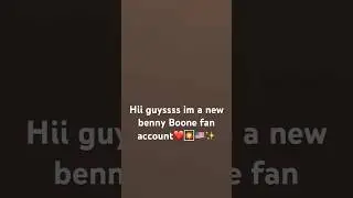 NEW BENSON BOONE FAN ACCOUNT❤️❤️😍🇺🇸🎇❤️😜