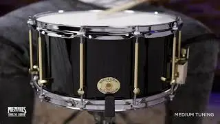 Noble & Cooley 14x7 Solid Shell Classic Maple Snare Drum - Black Gloss