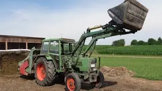 Fendt 105 LS beim Silofräsen