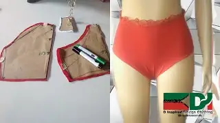 How To Make High Waist Panties from Scratch #Full Coverage Panties Pattern Drafting