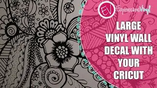 How to create a large vinyl wall decal in Cricut Design Space.