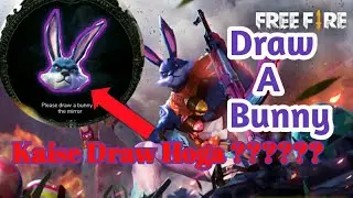 how to draw bunny.....FreeFire may kaise bunny draw Hoga?????????