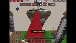 Minecraft gameplay Treasure Wars Mega on the hive