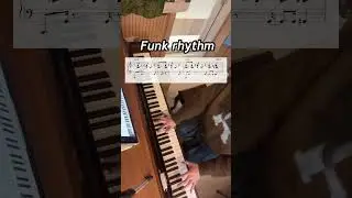 Funk Rhythm #piano #sheet