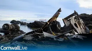Explore shipwreck discovered at low tide in Cornwall