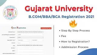 REGISTRATION OF GUJARAT UNIVERSITY - 2022 B.COM | BBA | BCA | BA | GUJARAT UNIVERSITY #b.com #2022