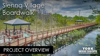 Timber Boardwalk Over Wetlands | Sienna Village, Lutz FL | Tampa Bridge & Boardwalk Builder | YBC