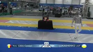 European Championships 2023 JMS - L4 - Casian Cidu ROU v Darii Lukashenko UKR