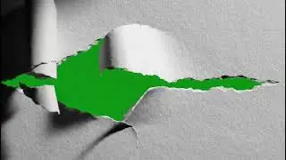 Realistic Paper Tear Transition Green Screen: Free VFX Overlay