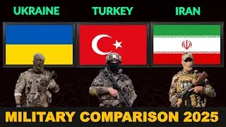 Ukraine vs Turkey vs Iran Military Power Comparison 2025 | Defense Tube