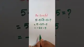 Be Careful | Solve this question | #maths #mathcompetition #mathstricks