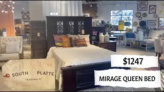 A Bed Built for a Royalty! Gorgeous Mirage Queen Bed Only at South Platte Trading Co.
