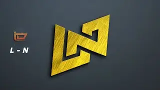 Cara edit logo monogram inisial L - N || pixellab tutorial