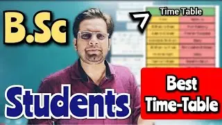 Best Time Table For B.Sc Students!Best Time Table For Students!#bedkdian #timetable
