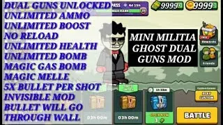 MINI MILITIA LATEST VERSION 5.3.3 DUAL GUNS MOD|GHOST MOD|🔥🔥