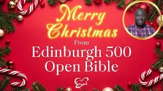 Christmas Devotional | Protect the Christ in You - Keep Moving | Edinburgh 500 Open Bible