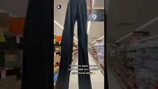 Woman on Stilts Surprises Shoppers in Australian Supermarket