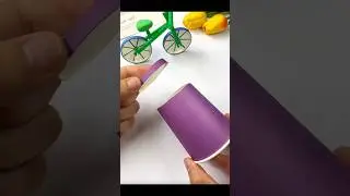 How to make bycycle 🚲 from glass #craft #funny #motivation #kids #diy #ideas #song #glass #bycycle