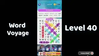 🎮 Word Voyage Level 40 Answers | Relaxing Word Puzzle Adventure 🌍 | Go Answer