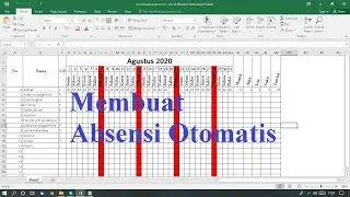 Cara Membuat absen otomatis di excel