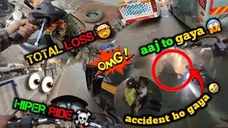 Bipin Bhai ka accident ho gaya 😭🤯 || full hiper ride 💥💥 || @Vbrathod07 
