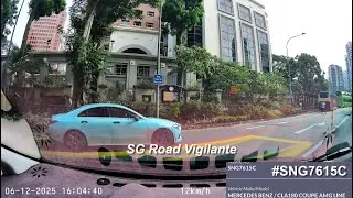 6 декабря 2025 г. #SNG7615C Mercedes использует полосу для автобусов, не подчиняется регулировщик...