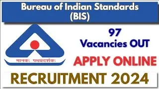 BIS Consultant Recruitment 2024 &ndash; Apply Online for 97 Posts