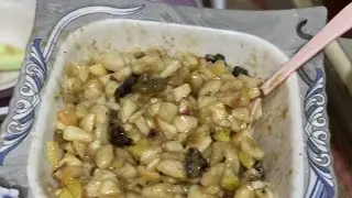 Delicious fruit chat with dry frui