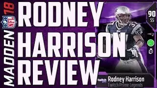 HOW GOOD IS FREE TWITCH PRIME RODNEY HARRISON? MUT 18 CARD REVIEW