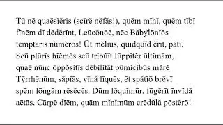Carpe diem 1:5. Horace, Odes 1.11 read and interpreted by Allan Rosengren