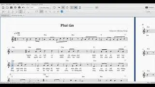 Sheet & Dịch nốt: Phai tàn (st: Hoàng Sang)