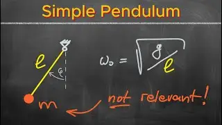 Why the mass does NOT affect the eigenfrequency | Simple Pendulum