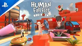 Human: Fall Flat Red Rock - Launch Trailer | PS5 & PS4 Games