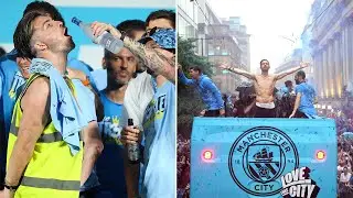 Jack Grealish Crazy Moments during Manchester City Treble Parade