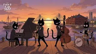 Focused Ink Grooves: Swing Jazz for Writing, Study & Deep Focus 🌙| Four B Cat JAZZ