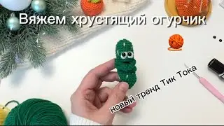 Вяжем хрустящий огурчик🥒 | антистресс игрушка своими руками