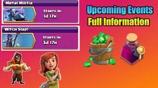 Coc Upcoming Metal Militia And Witch Slap Event Rewards 2021 | Coc new Event Rewards 2021