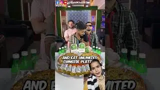 Guess The Fruit & Vegetables By Riddles & Eat Unlimited Chinese Platter ChallengeP-1#shorts