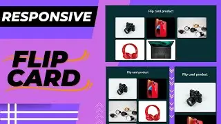 Flip Card Tutorial | HTML & CSS & Bootstarp | code for design