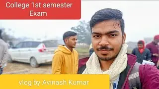 College 1st semester Exam 2026 @avinashkumaru20 #vlog #video #college student life style 