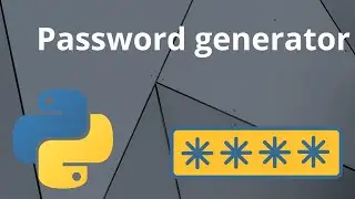 password generator with python