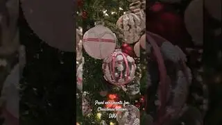 Pearl ornaments making easy hacks for Christmas #christmas #christmascrafts #christmastreeornaments