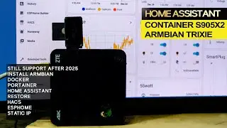 Install Home Assistant Container with Docker Portainer HACS ESPHome Armbian Trixie S905x2 Android TV